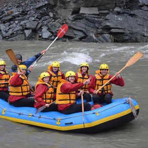 Group of People in Raft