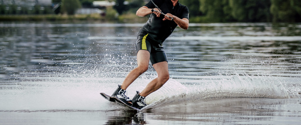 Man Riding on Wakeboard