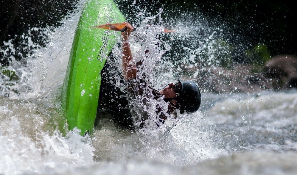 Man Rolling In A Kayak