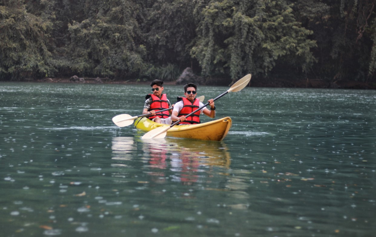 boys in kayak